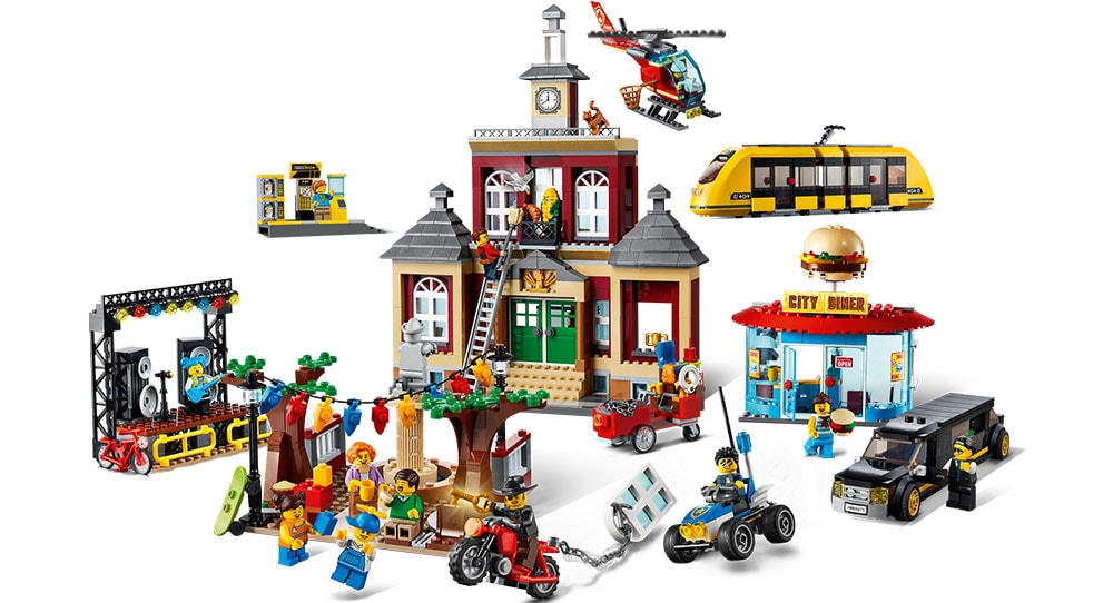 LEGO City: Piata Principala 60271, 6 ani+, 1517 piese